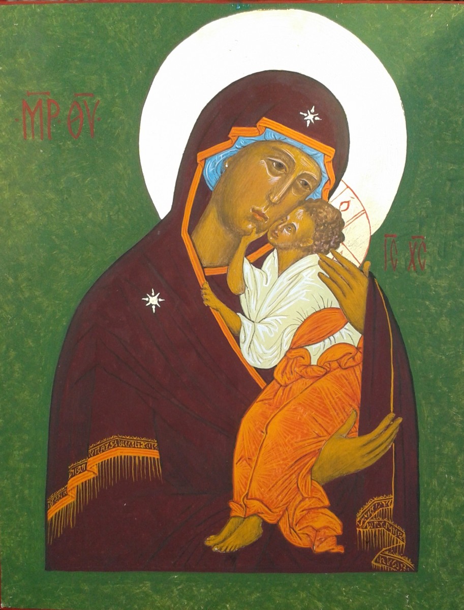Icon of the Virgin and child