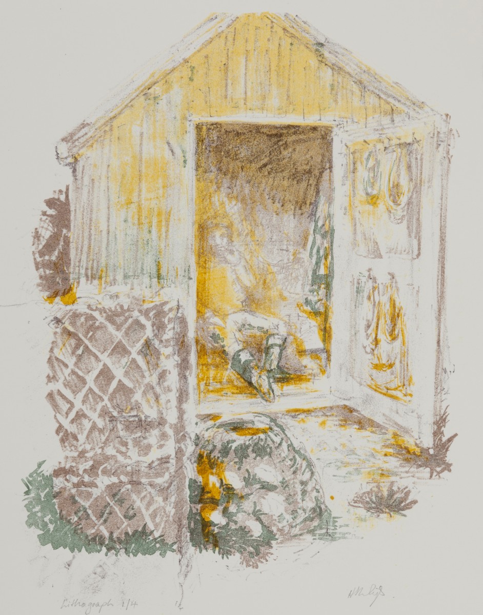 fisherman's hut lithgraph